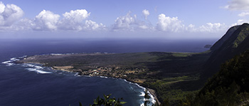 View of Kalaupapa Peninsula from the Kalaupapa Lookout